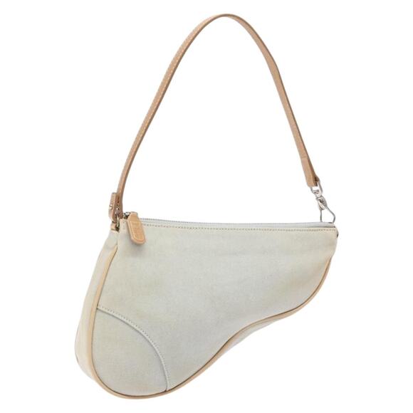 DIOR Saddle Shoulder Bag Denim Light Blue Silver - Picture 1 of 12